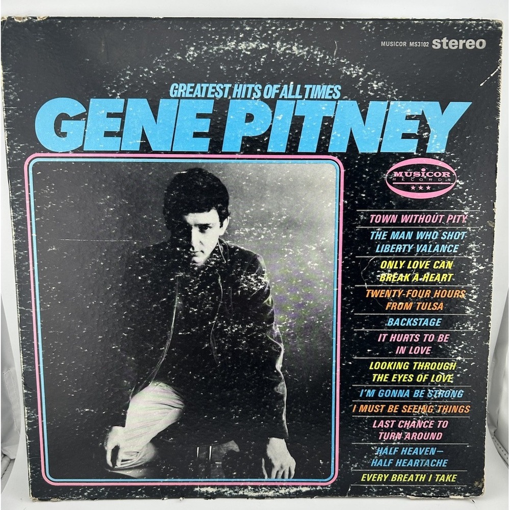 1966 Gene Pitney Greatest Hits of All Times Album Vintage - Musicor Records